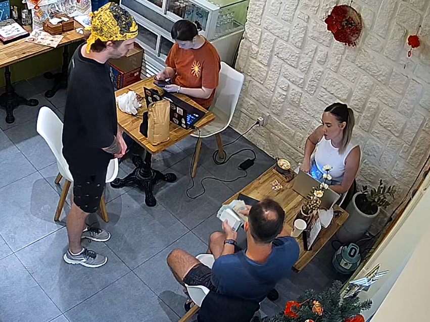 Evidence: Money transfer for Frau Waffel cafe purchase